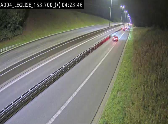 Webcam autoroute E411 à hauteur de Léglise, en direction de Luxembourg