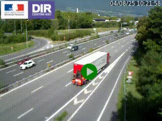 Webcam sur la Nationale 201 à hauteur de la sortie Chambéry-Nord, avant à la jonction entre l'A41 et l'A43, en direction de Lyon