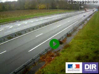 Webcam autoroute sur l'A77 à hauteur de Pouilly-sur-Loire en direction de Nevers