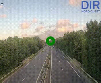 Webcam sur le périphérique de Caen (N814) à l'est de la ville, à Mondeville hauteur de la sortie 2, Presqu'île-Rives de l'Orne, au bout de l'autoroute A13
