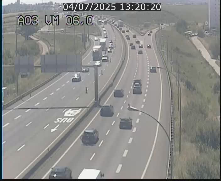 Traffic live webcam Luxembourg Aire de Berchem - A3 - BK 6 - direction France
