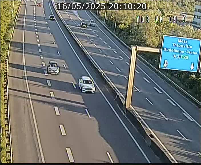 Webcam Autoroute à la Croix de Bettembourg - A3 - BK 9.9 - direction France