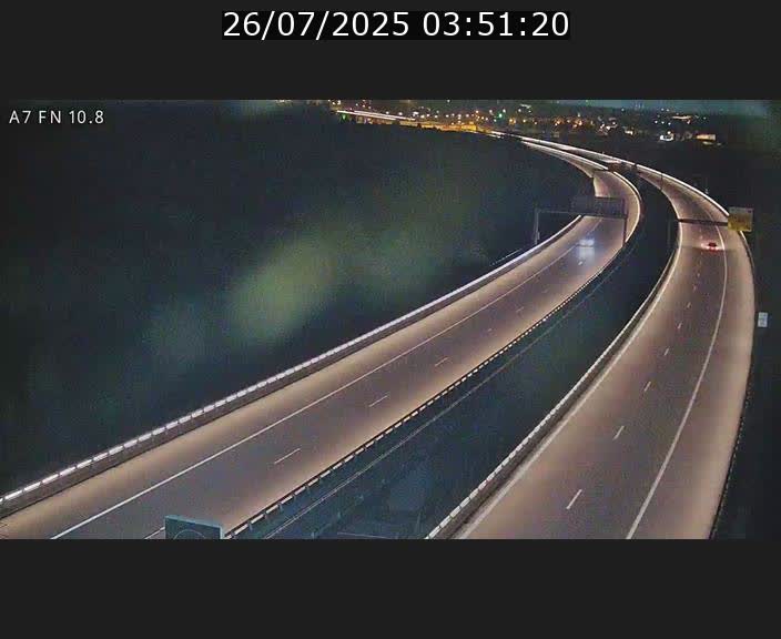 Caméra trafic Luxembourg - A7, Tunnel Gousselerbierg, sortie sud, direction rond-point Lorentzweiler (BK 10.8)