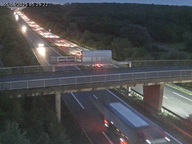 Caméra autoroute France - A31, Zoufftgen direction Luxembourg-ville, à la frontière entre la France et le Luxembourg