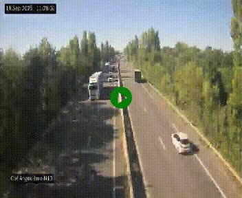 Webcam routière à la fin de la N10, en périphérique ouest d'Angouleme, proche de la jonction avec l'A10