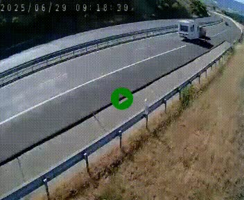 Caméra autoroutière France - A75, Engayresque, entre Millau et Séverac-le-Chateau, en direction de Montpellier