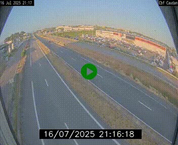 Webcam sur la N165 à hauteur de Caudan, dans le Morbihan.