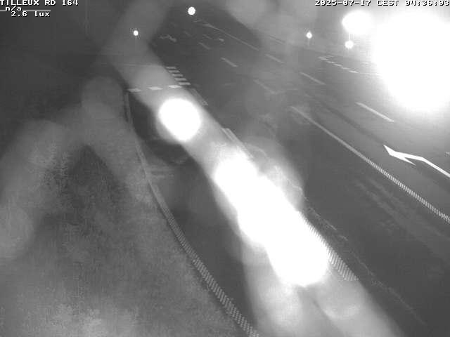 Webcam sur la RD164 à Tilleux. Vue orientée vers Neufchâteau