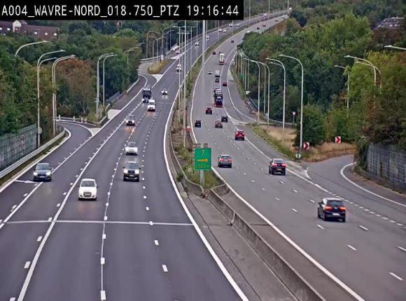 Webcam traffic E411(A4) - BK 18.7 - Bierges (Wavre Nord)