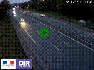 Webcam routière à Saint-Etienne-Terrenoire sur la RN88 avant la jonction entre l'A72 et le Boulevard Périphérique de Saint-Etienne