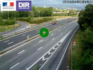 Caméra routière à hauteur de la sortie 15 Chambéry-centre au PK 4,103 en direction d'Albertville