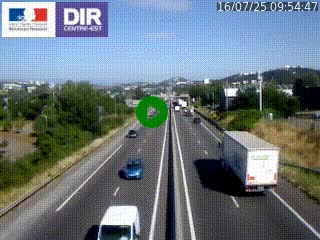 Caméra autoroute à Saint-Etienne (Les Littes) à hauteur du Ikea Saint-Etienne sur l'A72 en direction de Roanne