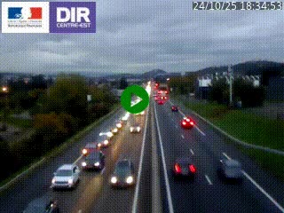 Caméra autoroute à Saint-Etienne (Les Littes) à hauteur du Ikea Saint-Etienne sur l'A72 en direction de Roanne