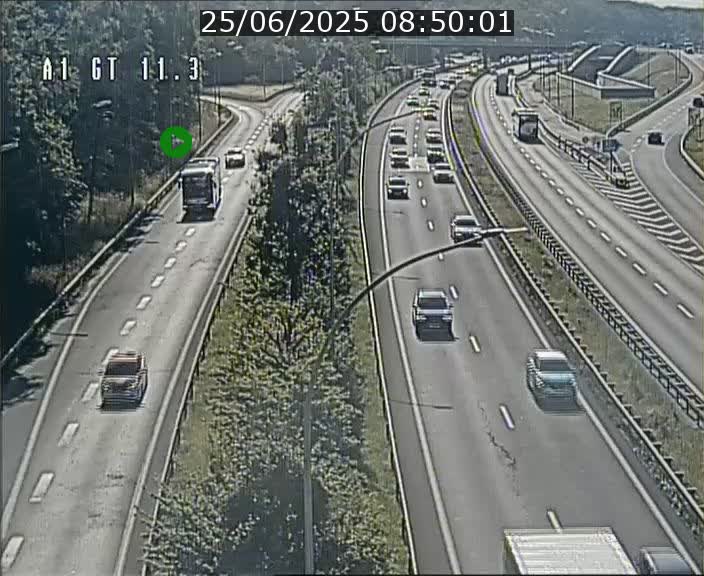 Traffic live webcam Luxembourg Senningerberg - A1 direction Allemagne - BK 11.3