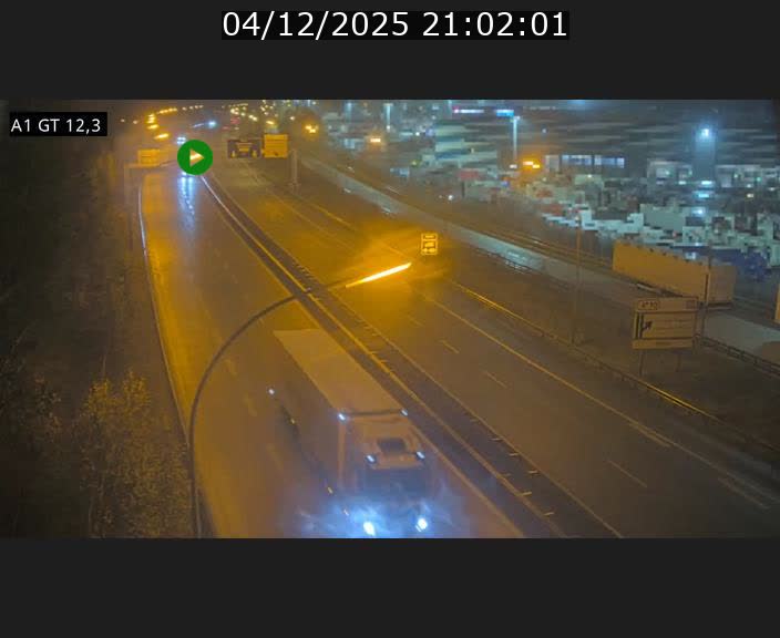Traffic live webcam Luxembourg Senningerberg - A1 direction Allemagne - BK 12.3