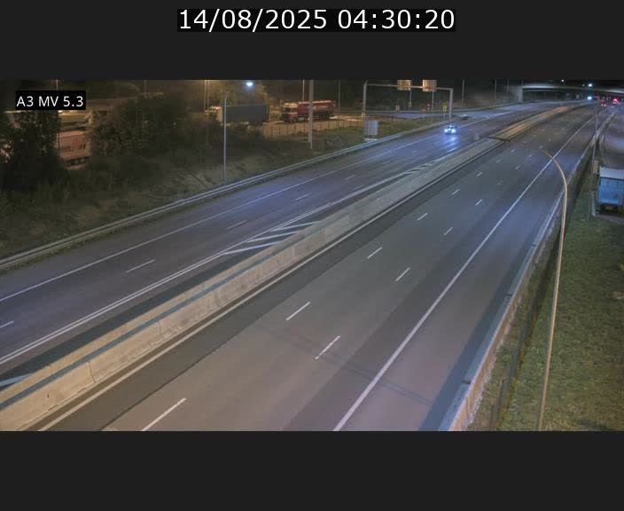 Webcam à l'Aire de Berchem au Luxembourg sur l'A3. Vue orientée vers la France