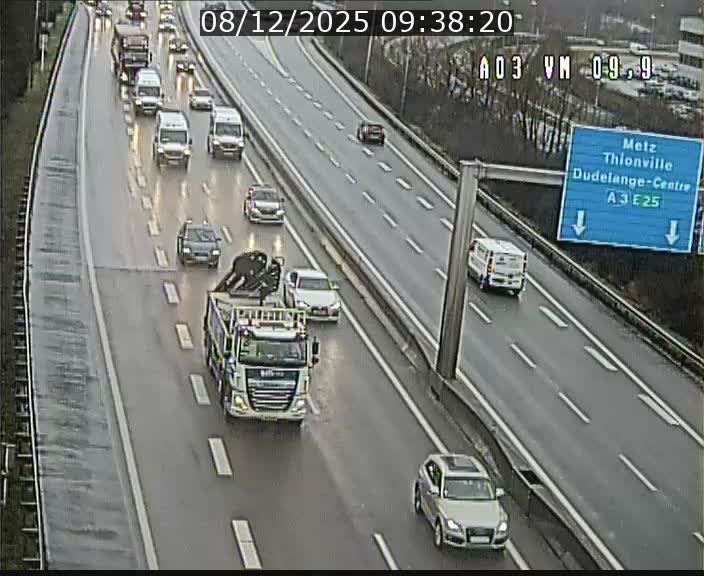 Webcam Autoroute à la Croix de Bettembourg - A3 - BK 9.9 - direction France