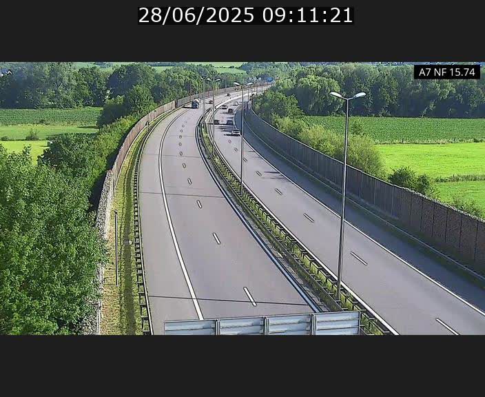 Caméra trafic Luxembourg - A7, Tunnel Mersch, entrée nord, direction Lorentzweiler