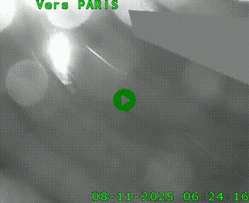 Caméra routière sur l'autoroute A20 à Saint-Pardoux-l'Ortigier, à la jonction avec l'A89. Vue orientée vers Paris