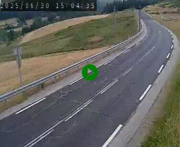 Webcam routière au niveau du col de la Chavade en Ardèche, sur la N102 à 1266 mètres d'altitude