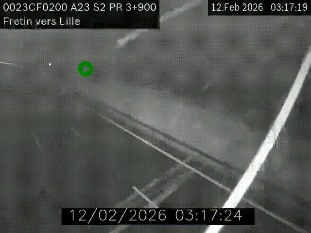Webcam autoroute A23 à hauteur de Fretin. Vue orientée vers Lille