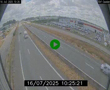 Webcam sur la N165 à hauteur de Caudan, dans le Morbihan.