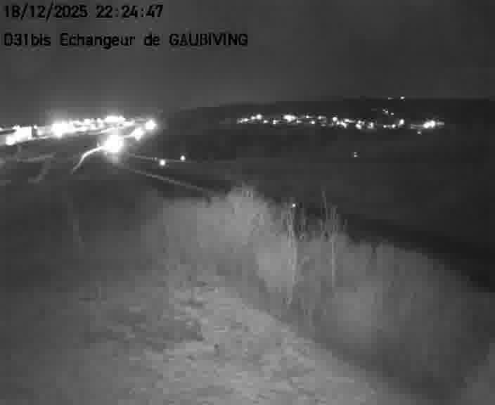 Dispositif d’observation sur D31bis (France) à Gaubiving, en direction de Sarreguemines, offrant une visualisation fiable des conditions de circulation.