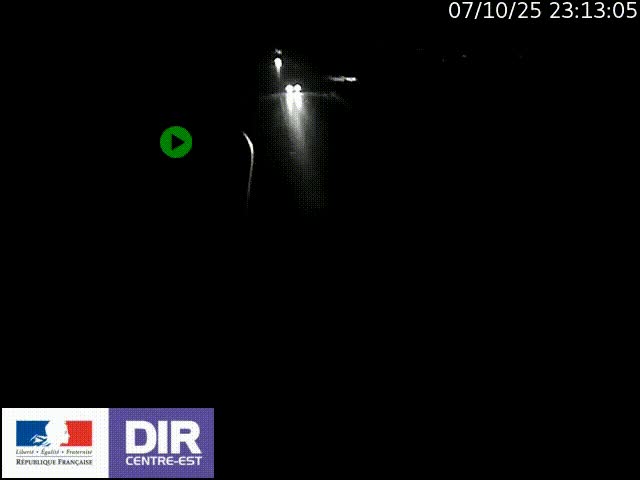 Webcam sur le contournement de Valence, sur la Nationale 7, à la jonction avec la N532, caméra orientée vers Grenoble