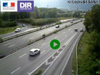 Webcam sur la Nationale 201 à hauteur de la sortie Chambéry-Nord, avant à la jonction entre l'A41 et l'A43, en direction de Lyon