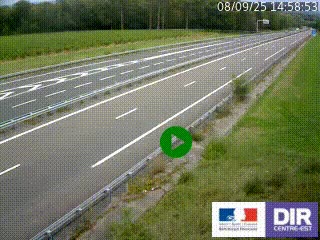 Webcam autoroute sur l'A77 à hauteur de Pouilly-sur-Loire en direction de Nevers