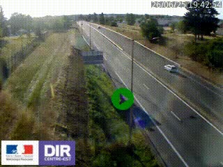 Webcam à Mably, à proximité de Roanne en direction de Moulins sur la N7