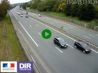 Webcam routière à Saint-Etienne-Terrenoire sur la RN88 avant la jonction entre l'A72 et le Boulevard Périphérique de Saint-Etienne