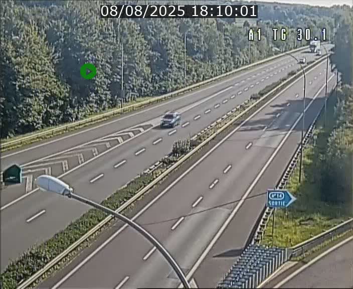 Traffic live webcam Luxembourg Grevenmacher - A1 direction Luxembourg - BK 30.1