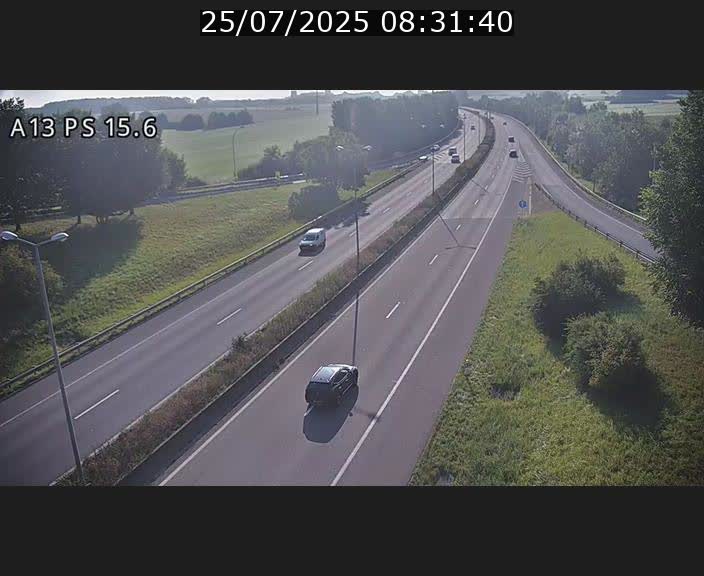 Traffic live webcam Luxembourg Kayl - A13 direction Dudelange - BK 15.6