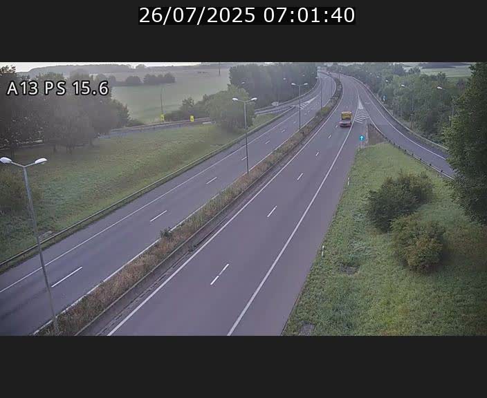 Traffic live webcam Luxembourg Kayl - A13 direction Dudelange - BK 15.6
