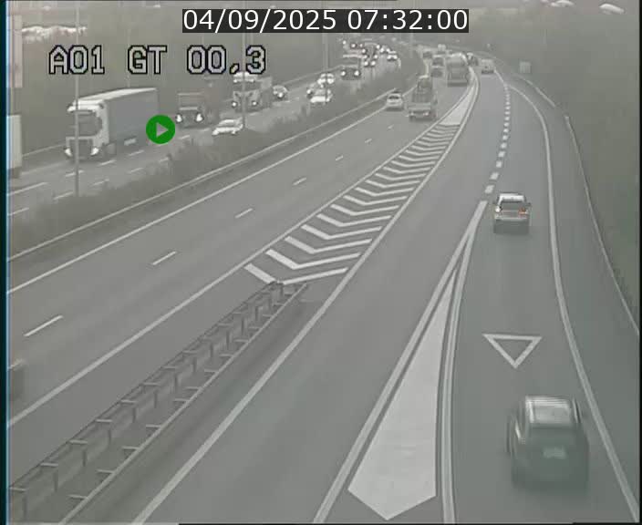 Traffic live webcam Luxembourg Croix de Gasperich - A1 direction Kirchberg - BK 0.3