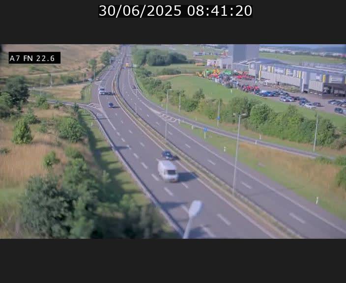 Caméra trafic Luxembourg - A7, Colmar-berg direction Mersch