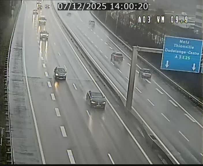 Webcam Autoroute à la Croix de Bettembourg - A3 - BK 9.9 - direction France