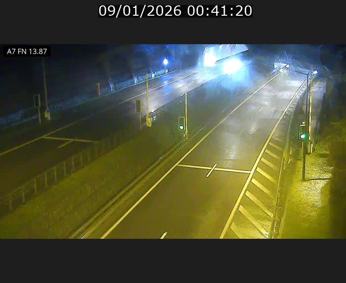 Caméra trafic Luxembourg - A7, Tunnel Gousselerbierg, entrée nord, direction Lorentzweiler