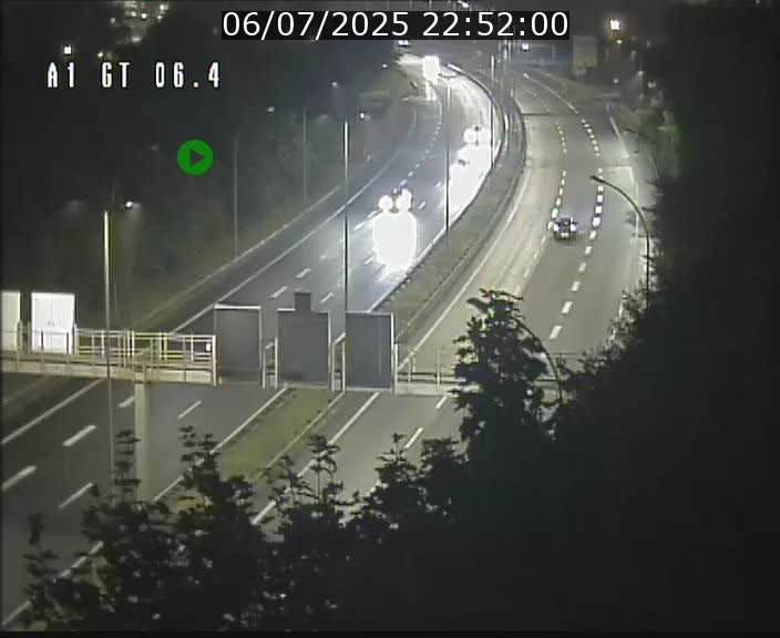 Traffic live webcam Luxembourg Hamm - A1 direction Sandweiler - BK 6.4