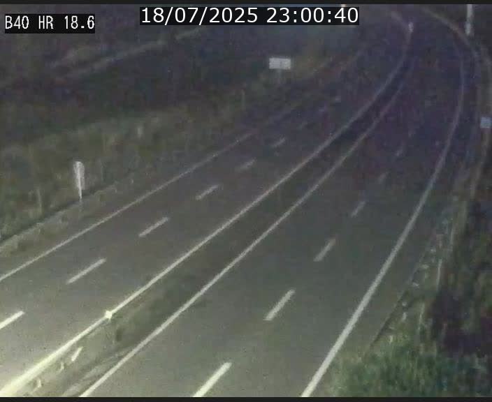 Webcam sur la route de liaison entre Micheville et Esch-Belval à la frontière entre le Luxembourg et la France. Vue orientée vers la Lorraine.