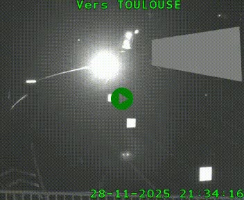 Caméra routière sur l'autoroute A20 à Noailles, en périphérie de Brive-la-Gaillarde. Vue orientée vers Toulouse