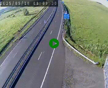 Caméra autoroute A75 à hauteur du col de la Fageole en direction de Clermont-Ferrand