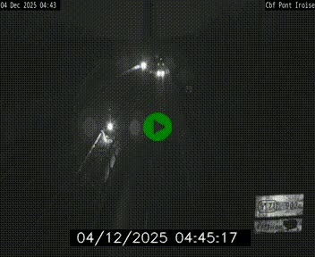 Webcam sur la N165 après le Pont de l'Iroise, à l'entrée de Brest