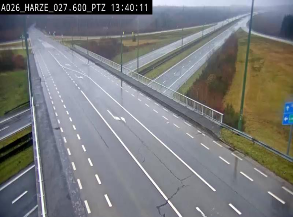 Caméra autoroute Belgique - Sougné-Remouchamps,E25 direction Luxembourg