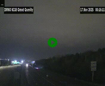 Webcam routière sur N338 à hauteur de Grand-Quevilly en périphérie de Rouen. Vue orientée vers Rouen