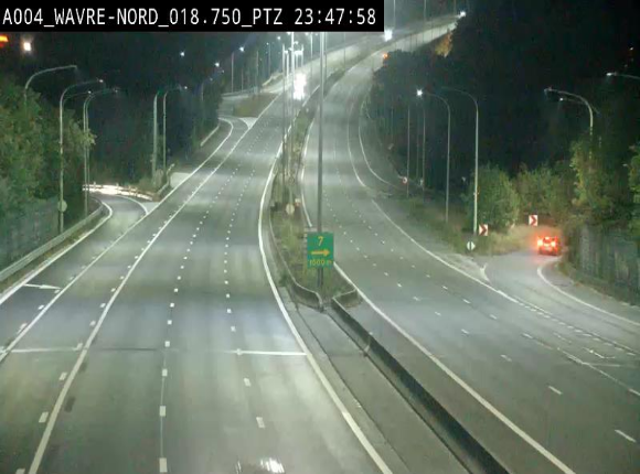 Webcam traffic E411(A4) - BK 18.7 - Bierges (Wavre Nord)