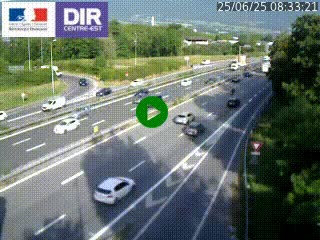 Caméra routière à hauteur de la sortie 15 Chambéry-centre au PK 4,103 en direction d'Albertville