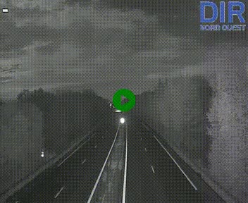 Webcam sur le périphérique de Caen (N814) à l'est de la ville, à Mondeville hauteur de la sortie 2, Presqu'île-Rives de l'Orne, au bout de l'autoroute A13