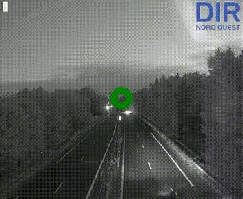 Webcam sur le périphérique de Caen (N814) à l'est de la ville, à Mondeville hauteur de la sortie 2, Presqu'île-Rives de l'Orne, au bout de l'autoroute A13